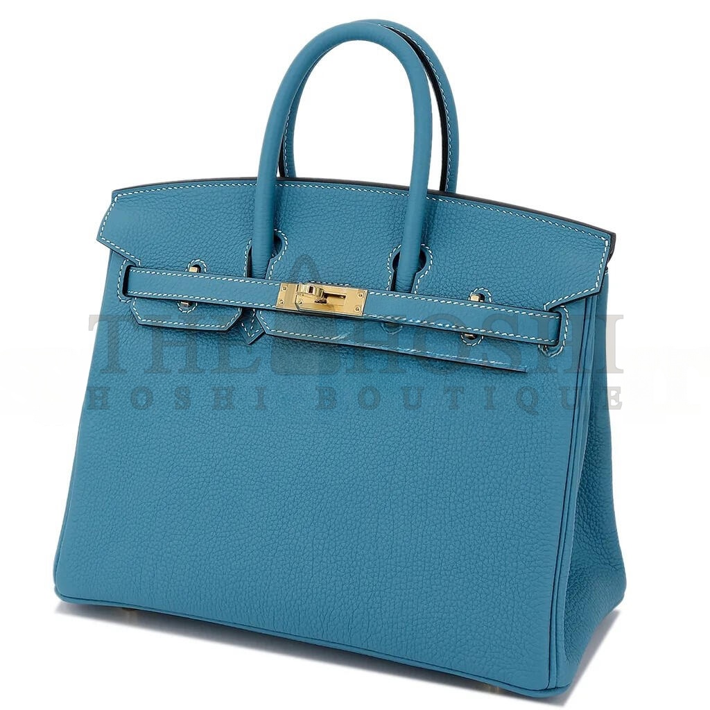 H**me5 BIRKIN 25 DENIM BLUE TOGO CALFSKIN GOLD BUTTON 10099469 (25*20*13cm) Master Quality
